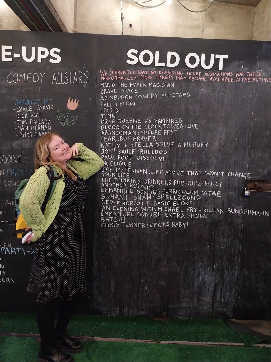 Sell out day for FRIGID at Cowgate today! Snatch the last remaining tickets while you can bbz. Running until 27th August. 

<a href="/rosabow_/">Rosa Bowden</a> #FillYerBoots <a href="/FollowTheCow/">Underbelly Edinburgh</a> <a href="/edfringe/">Edinburgh Festival Fringe</a> #edfringe  #fringe #EdFringe2023