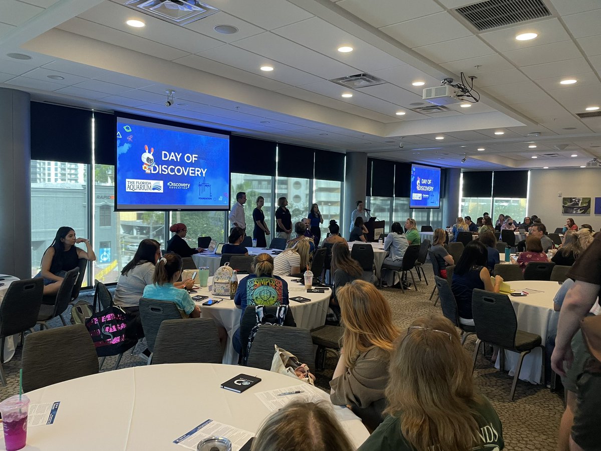 Your HCPS teachers are sharing their Saturday by attending a great day learning &amp; growing professionally with <a href="/DiscoveryEd/">Discovery Education</a> at #dayofdiscovery Special thanks to <a href="/GuyHarveyOcean/">Guy Harvey Foundation</a> and <a href="/floridaaquarium/">The Florida Aquarium</a> for supporting this amazing day!