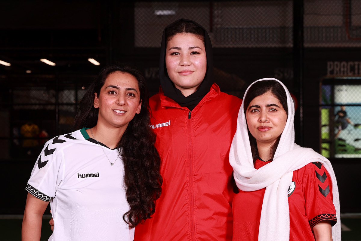 Together we are United and stronger for a greater purpose. Thank you 🙏 <a href="/Malala/">Malala Yousafzai</a> for standing with us and supporting us. Your voice makes our voices stronger. Thank you for calling out on FIFA and governing bodies to let our team play and represent Afghanistan 🇦🇫
