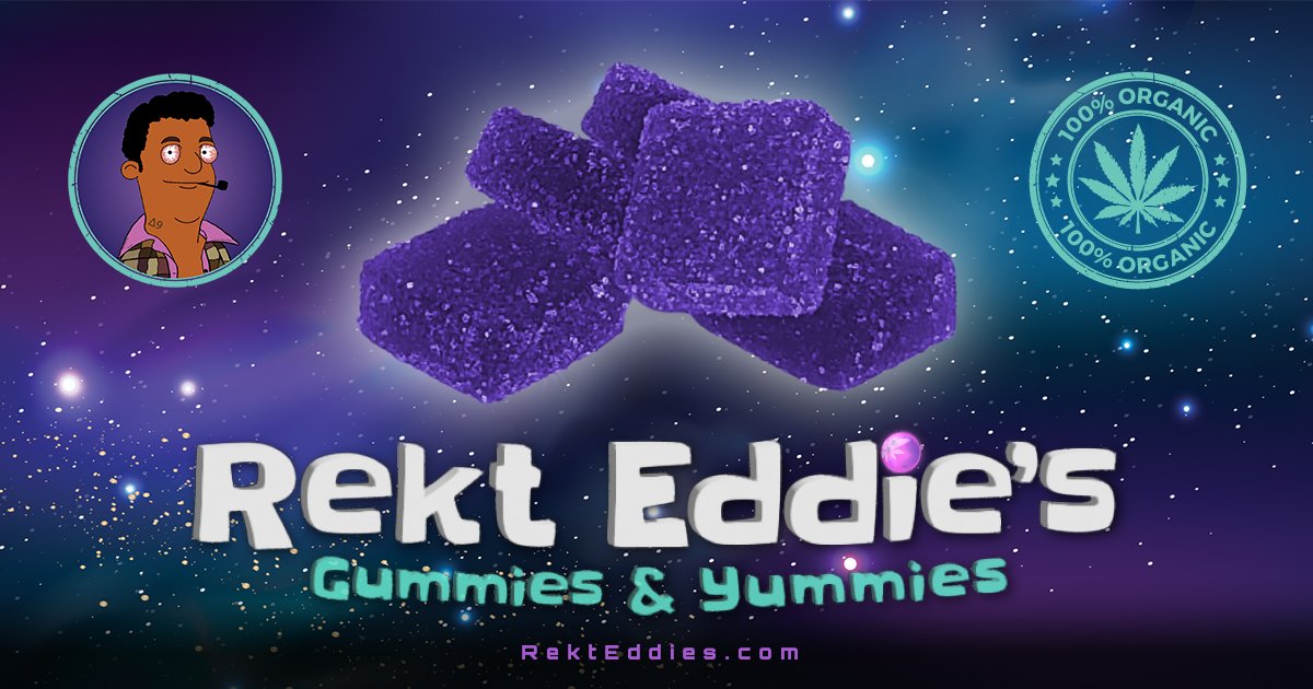 Feeling lucky?  We are giving away 3 bags of gummies to 3 winners.

To enter:
1️⃣ Like ❤️ 
2️⃣ Repost ♻️ 
3️⃣ Follow <a href="/RektEddies/">Rekt Eddie’s™️</a>
4️⃣ Reply "get rekt"