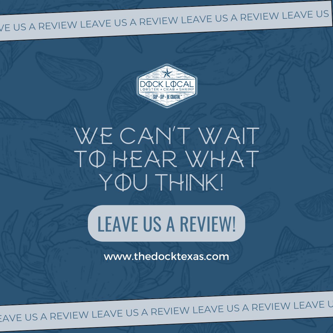 We value your feedback!🙌 Leave us a review and let us know about your Dock Local experience:
thedocktexas.com/reviews

#DockLocal #DockLocalNashville #NashvilleTN #DockLocalTexas #seafood #coastalflair #DineNashville #NashvilleEats #NashvilleFoodies #DineNashville