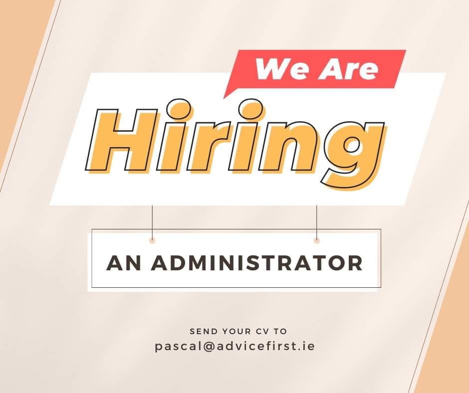 We are looking for an administrator to join or team.

advicefirst.ie/finance-jobs-d…