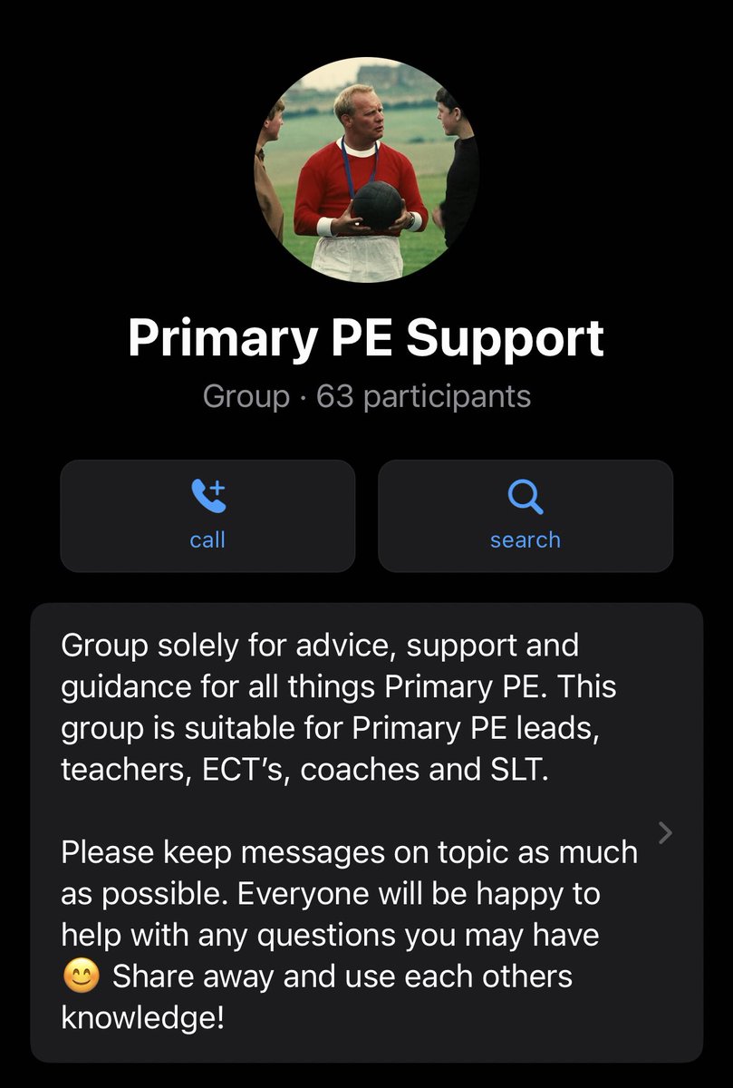 Primary PE support group on WhatsApp is filling up fast! I have definitely missed some people out so if I have please do let me know!! 

Be great to have more ECT’s and new PE leads join 😊