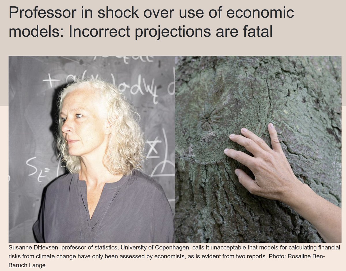 Time series is the new black?

Danish top statistician &amp; climate change scientist finds unacceptable that climate risks are mainly assessed by economists (who know pretty nothing about time series).

Maybe it's time that time series gets seriously back into economics curricula?