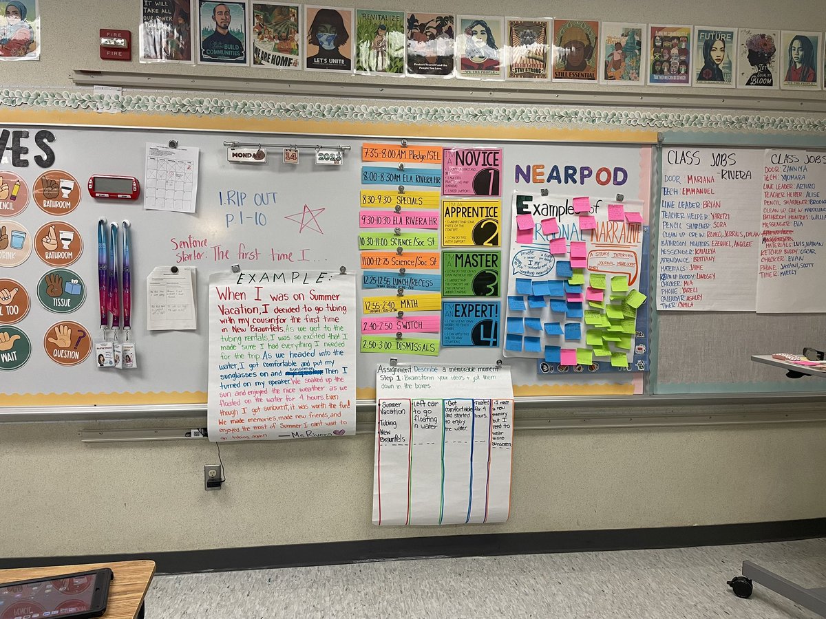 ReadSmoreBooks's tweet photo. Here we go! Starting strong this year w routines, procedures, and SEL 🤩
This helped us already with making new friends, popcorn reading in small groups, and providing feedback after writing our first time personal narratives. Every second counts! ☄️ https://t.co/VpRBjxvjKJ