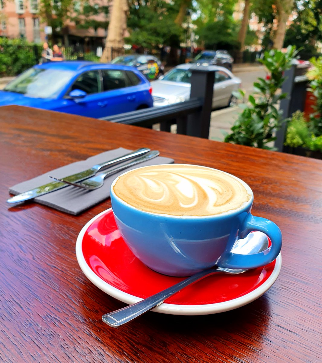 It has been a coffee day over here! Yes, we do good coffee! Best enjoyed on the terrace.