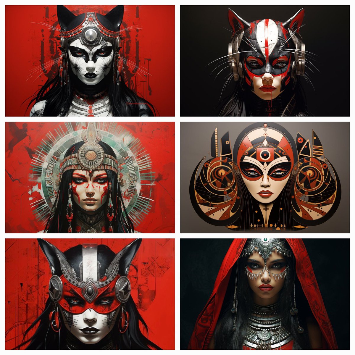 ISHIBELIEVE's tweet photo. Teh Red Cat Warrior Collection β€οΈπ€π€
#NativeAlaska #Caturday #CatsOfX
These were created & purrsonalized fur me by @CryptoRick423 #NFTs #Art https://t.co/SwFPcVNRlY