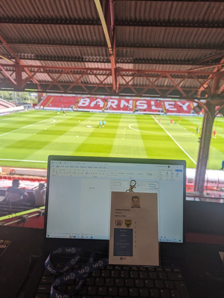 MattPlummer43's tweet photo. I'm back at Oakwell for @BarnsleyFC's League One match against @OUFCOfficial. It is a tough match for both teams so it should make for an entertaining match! https://t.co/F7TqwtqgJx