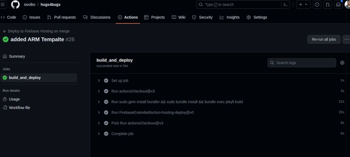 myselfshubhendu's tweet photo. #GitHub #action is the one of the best CI/CD tool as per my usecase😁
Added #ARMTemplate to Blog
#githubactions
#DevOps
#Security https://t.co/nbeLZ1OegD
