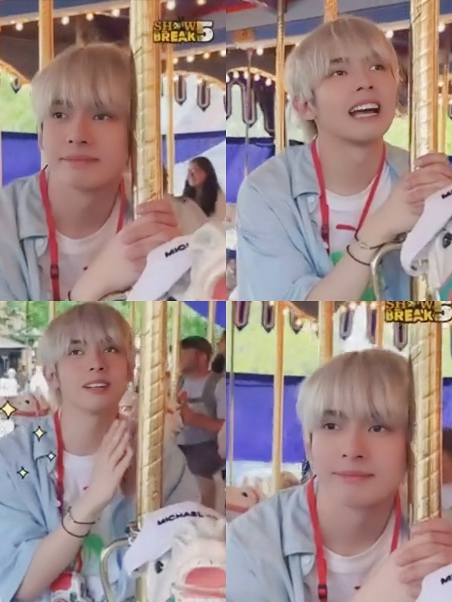 JDD_Poreber7798's tweet photo. Matutulog tayong masaya ngayong gabiโบโบโบ.
Yong manika, marunong palang sumakay ng carousel?! ๐
#SB19_JUSTIN #SB19
#SHOWBREAK5 https://t.co/3fto2hMFzD