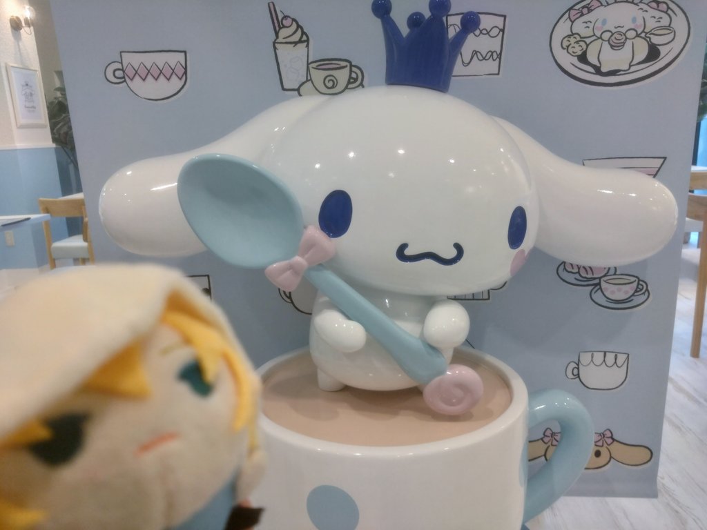 「今日はシナモンのカヘに行ってきました kawaiiだねぇ 」|笹の助のイラスト
