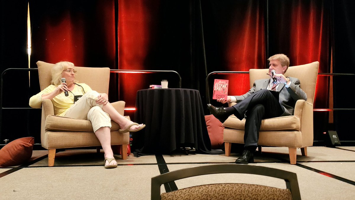 DavidDarlingCA's tweet image. Saturday opening guest speaker and prolific author @cindydees at @KillerNashville. Talking about her fascinating previous work experience and her new novel #secondshot.