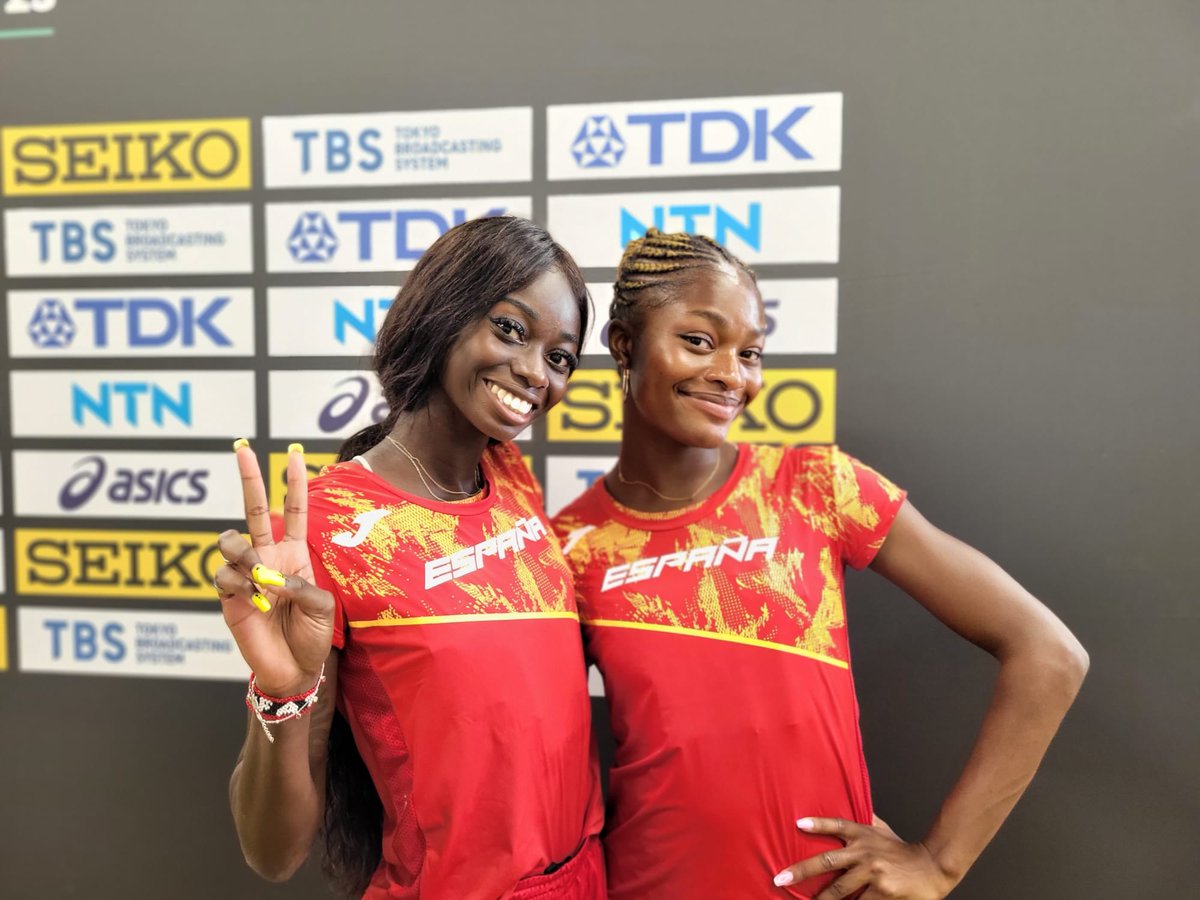 atletismoRFEA's tweet photo. ➡️dos 🇪🇸 en la final de Longitud 🚺

11ª @tessyebosele  6.65 m 👌
12ª @Fatimadiame 6.61 m 👌

@mariiaviicentee 6.59 m (a sólo 2 cm de la final) ❌

🔗 https://t.co/sD2kkIG0t3
📺 @teledeporte y @Eurosport_ES

#PasiónPorCompetir https://t.co/rh4IzFJ1Ig