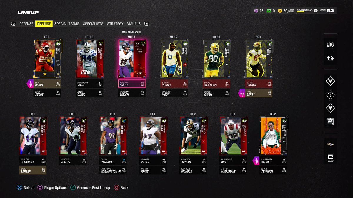 Rate my D 🔨 📈📈 1-10 #themeteam #35/50 #PS5 #MaddenNFL24