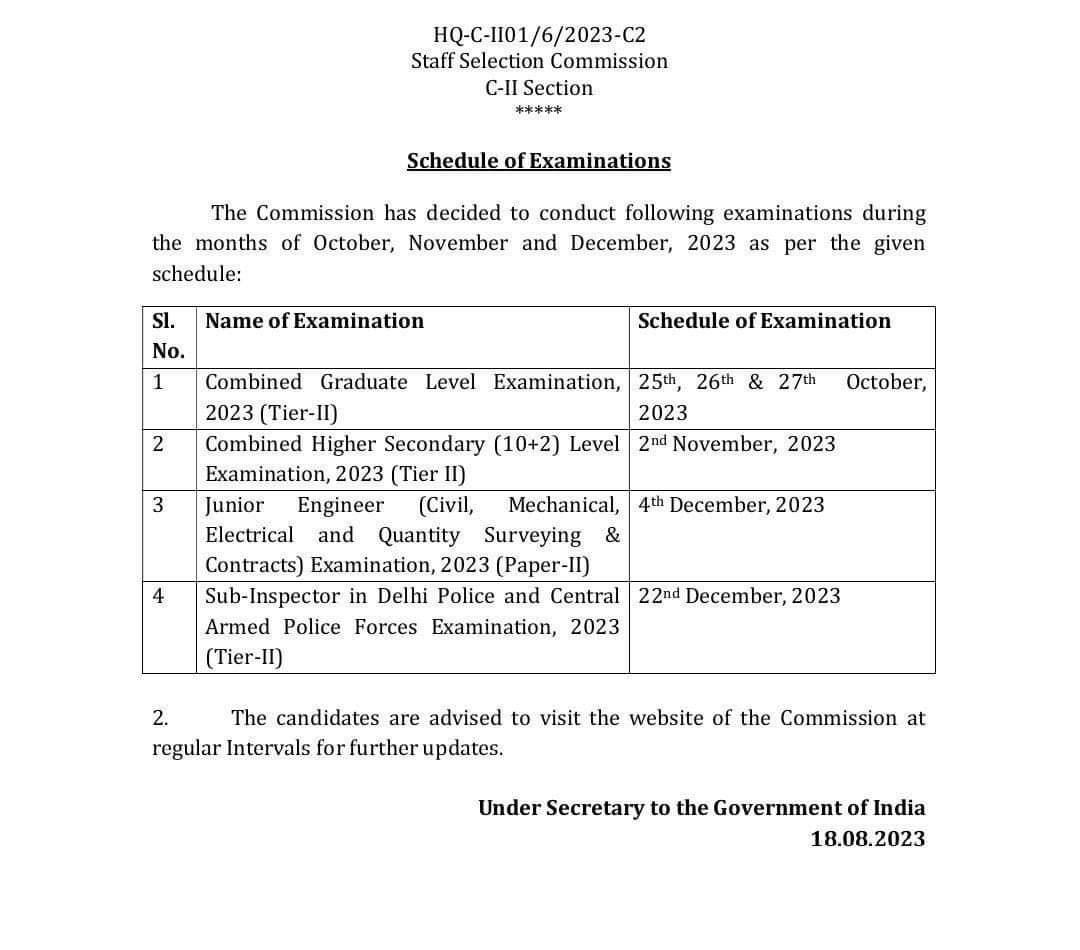ExamsCloud's tweet photo. SSC Exam Schedule
SSC CGL Tier 2 Exam Dates: 25 ,26 & 27 Oct 2023
#ssc #ssccgl #examscloud https://t.co/XxdVrnMoNy
