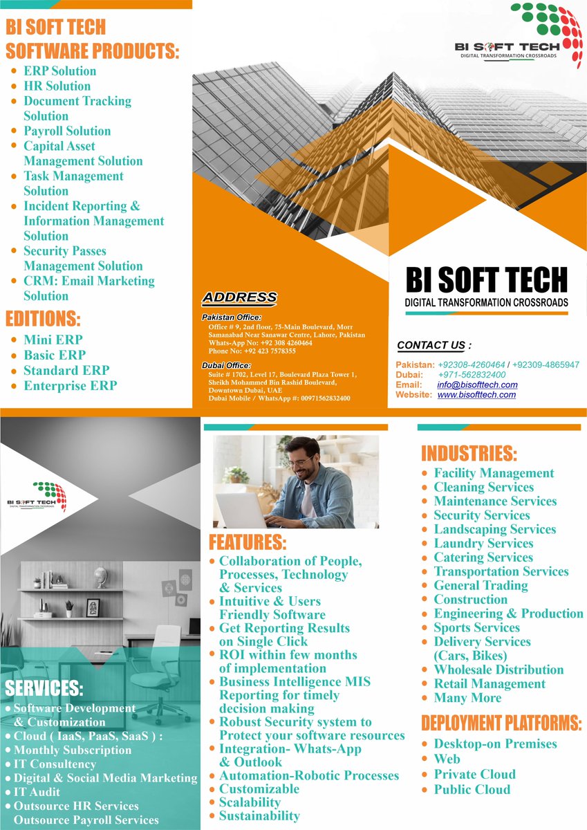 Bisoftservice's tweet photo. BI Soft Tech Software Products ERP Solution.
Contact us now!
WhatsApp: +971 56 283 2400
Website: https://t.co/10zGAHB3cf
Email: info@bisofttech.com
#BiSoftTech #software #business #erpsoftware #crm #technology #sap #odoo #o #ocd #erpsystem #erpsolution #erpsolutions https://t.co/vq4RX180mP