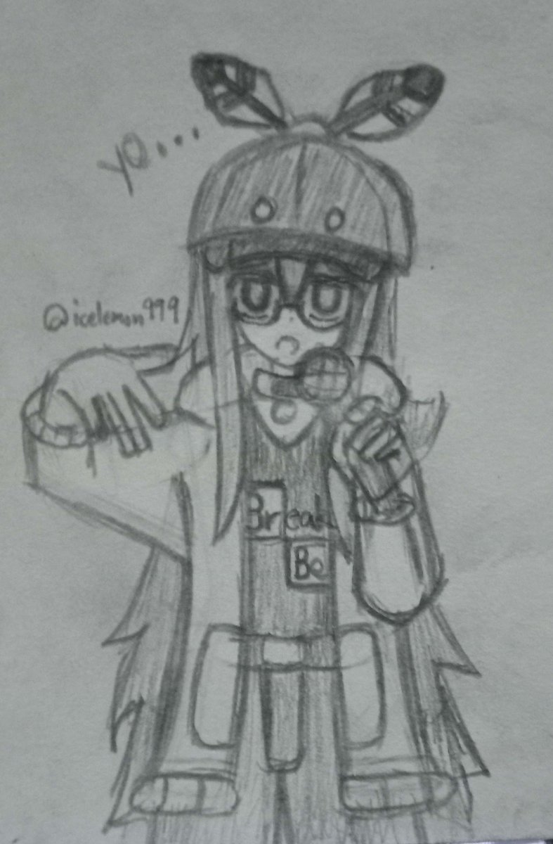 A random drawing I made featuring one of my OCs. Call her Emma.
(Note: She is not a rapper.)