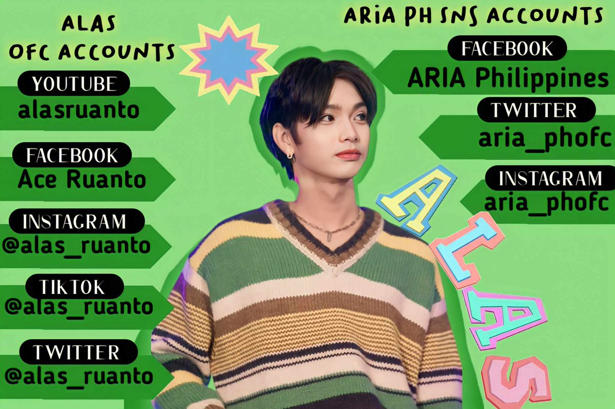 aria_phofc's tweet photo. To Get UPDATED:
Follow us in our Social Media Aria Philippines and Alas Official Accounts stay tuned ARIAS 💚
#ALASRUANTO #PROJECTZALAS #ASTERISKTRAINEE #TRAINEEÆ @alas_ruanto ✨💚 https://t.co/KI6MMdFnKE