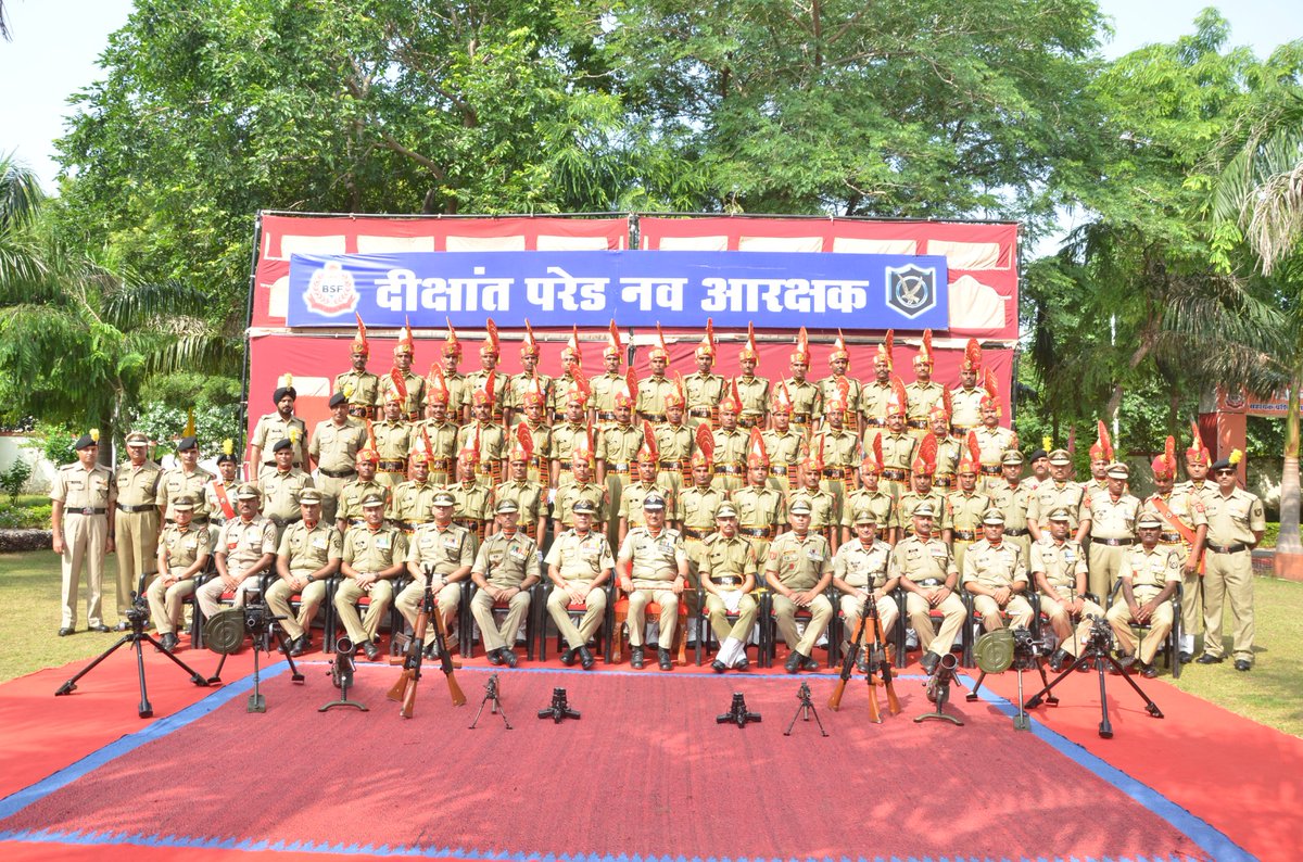 After Completion of 24 weeks of basic training , attestation parade of 39 engineering staff batch Sr no - 03 ( ASI-01, HC-05 and Constable- 33 )was held at STC BSF Tekanpur on 19 Aug 2023. '' Chief Guest'' Sh   S P Tiwari, IG STC took salute and reviewed the parade.
<a href="/BSF_India/">BSF</a>