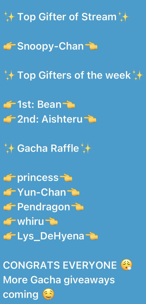 sxxke_'s tweet image. Announcement for 10x Gacha Giveaway 

#SupportAllStreamers