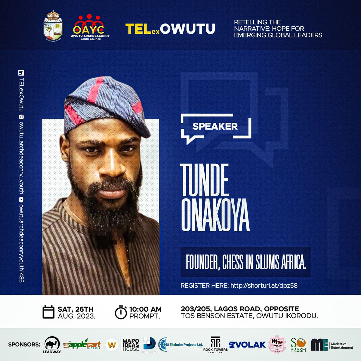 lollypeezle's tweet photo. Goodnews to my Ikorodu people and its environ. 🤝

A TEDx Event is happening live in Ikorodu next week Saturday and it promises to be fun, educative and insightful. Yes... TELex Owutu is happening with great speakers from different fields. Don't miss out!!! https://t.co/aTUg4ztA1n