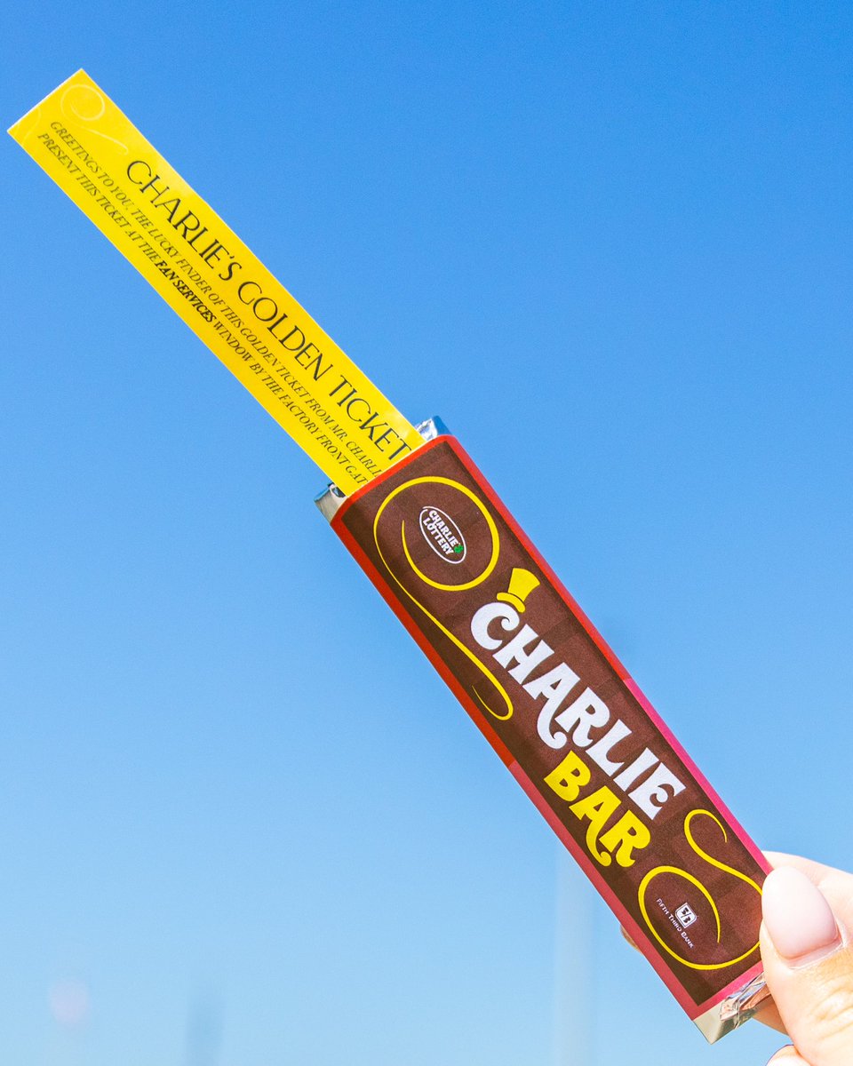 ChasRiverDogs's tweet photo. Good morning, Starshine. The Earth says hello! It’s Charlie’s Lottery Night tonight at The Joe!
We’re giving away 500 free custom chocolate bars thanks to Fifth Third. If your bar has a golden ticket, you could win a special prize! 🍫
🎟️➡️ https://t.co/fUbs46MnNH
#FUNLEASHED https://t.co/3CUP78h4e2