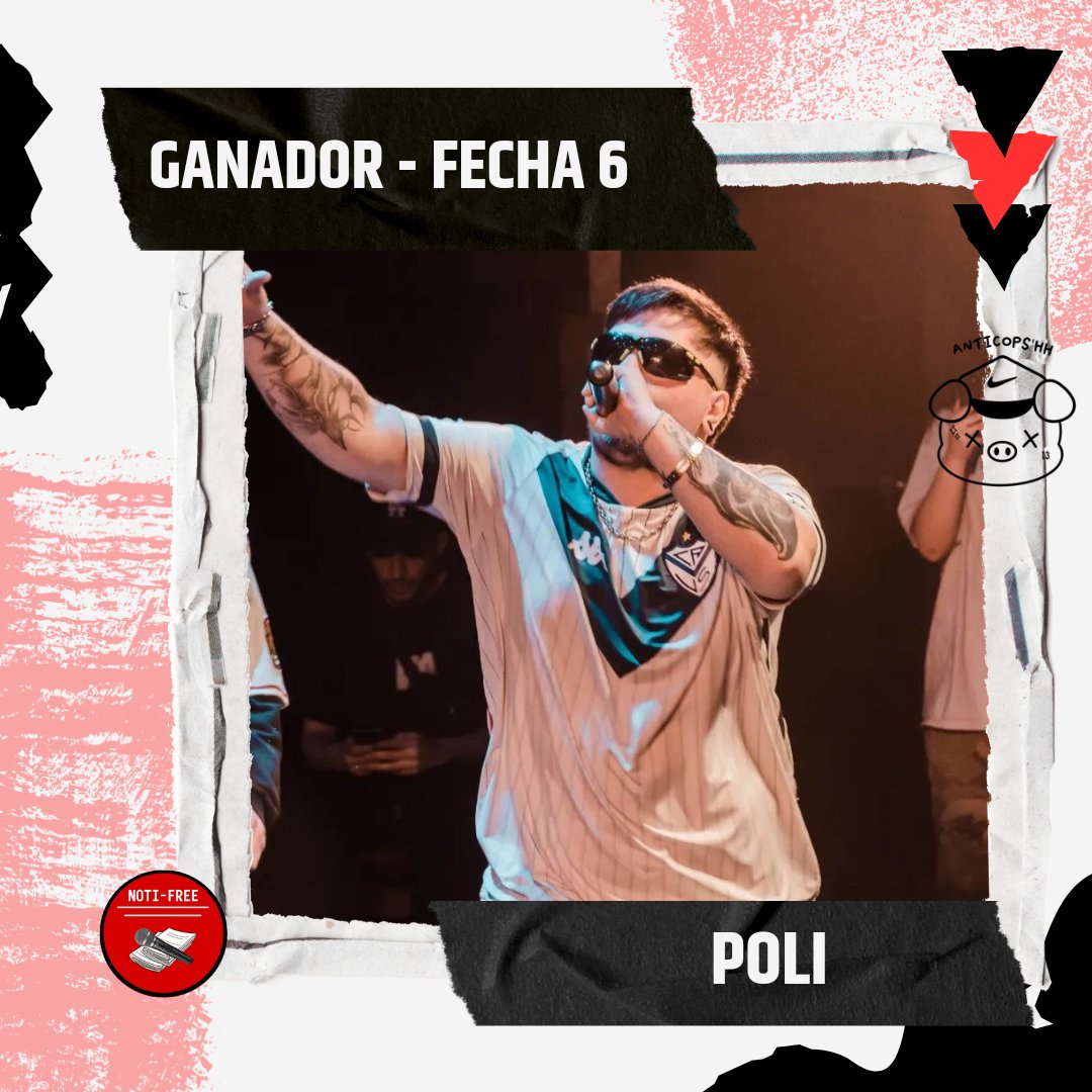 free_noti's tweet photo. ANTICOPS HH - FECHA 6 🇦🇷
📌 GANADOR
𝗣𝗢𝗟𝗜 fue el ganador de la sexta fecha de Anticops, tras vencer a:
→ KEIDI en octavos
→ JOTERSON en cuartos
→ NACCO en semifinales
→ BARTO en la final
#Anticops 🇦🇷 https://t.co/zsYsKww9oi