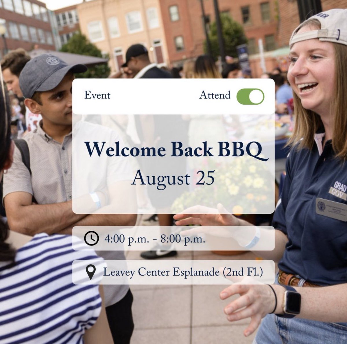 Georgetown Graduate Student Government tweet media