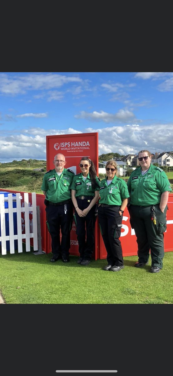 SJAColeraine's tweet photo. Members out on duty this week providing cover at the @World_Inv_Golf at @CastlerockGC working alongside members from @sjaantrim and @sjabelmont ππποΈ
#mysjaday #sjacoleraine #teamingreen #ACA #nurse #workingtogether https://t.co/0B5alUtgNM