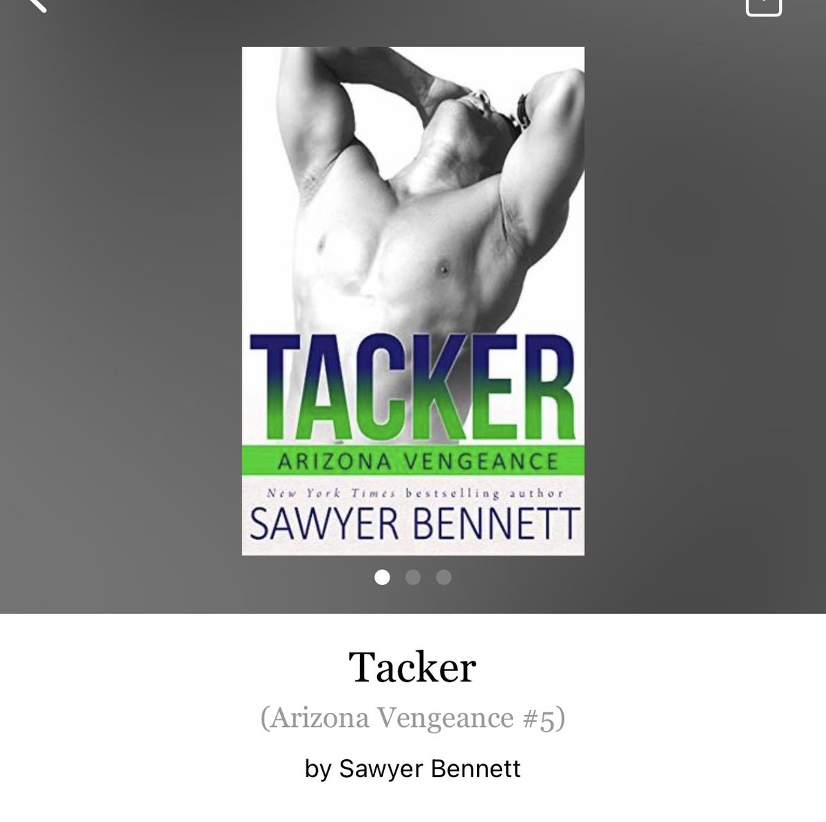 TaraDDonai's tweet image. Tacker by Sawyer Bennett 

#Tacker by #SawyerBennett #5258 #36chapters #348pages #august2023 #801of400 #series #18for5 #Audiobook #9houraudiobook #ArizonaVengeanceSeries #Book5of11 #TackerAndNora #clearingoffreadingshelves #whatsnext #readitquick