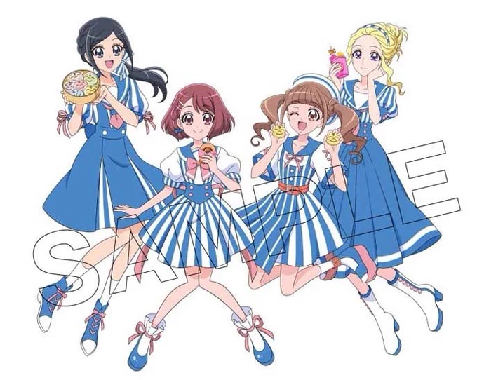 プリキュアxローソンコラボ商品ページで全シリーズイラスト見れるようになってますね新規じゃないけど、ローソンの商品ひとつも持たずにすこやか市名物を推してくるヒープリいつ見ても好き 