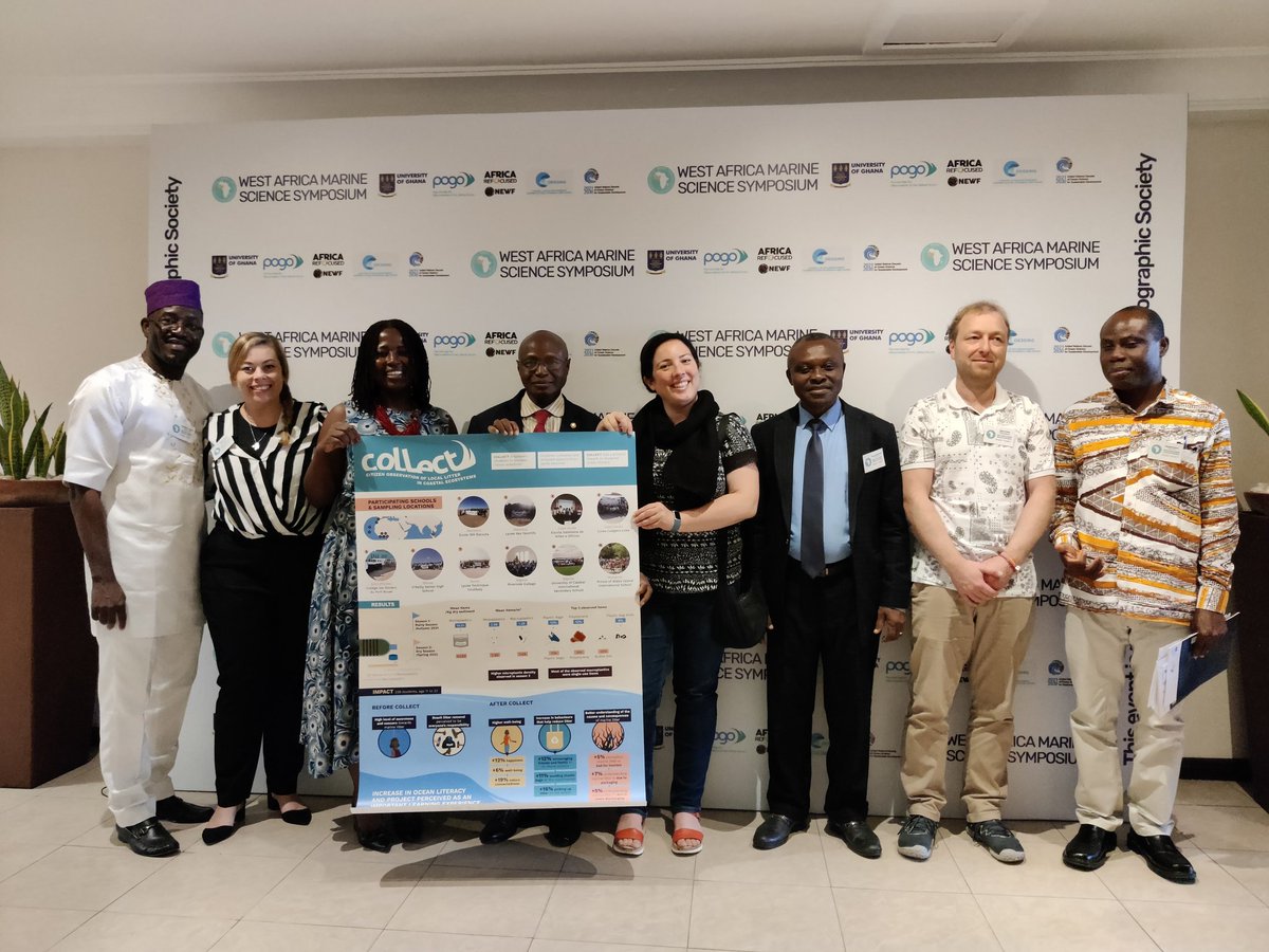 The fantastic #COLLECT team meets in person at the <a href="/WamssMeeting/">WAMSS Meeting</a>. We are sharing the poster with our main findings to be distributed to the participating schools! And we will be discussing the future of the project. <a href="/POGO_Ocean/">POGO</a> <a href="/Zebrazuli/">Josefina</a> <a href="/EdemMahu/">Edem Mahu</a> Thank you all!