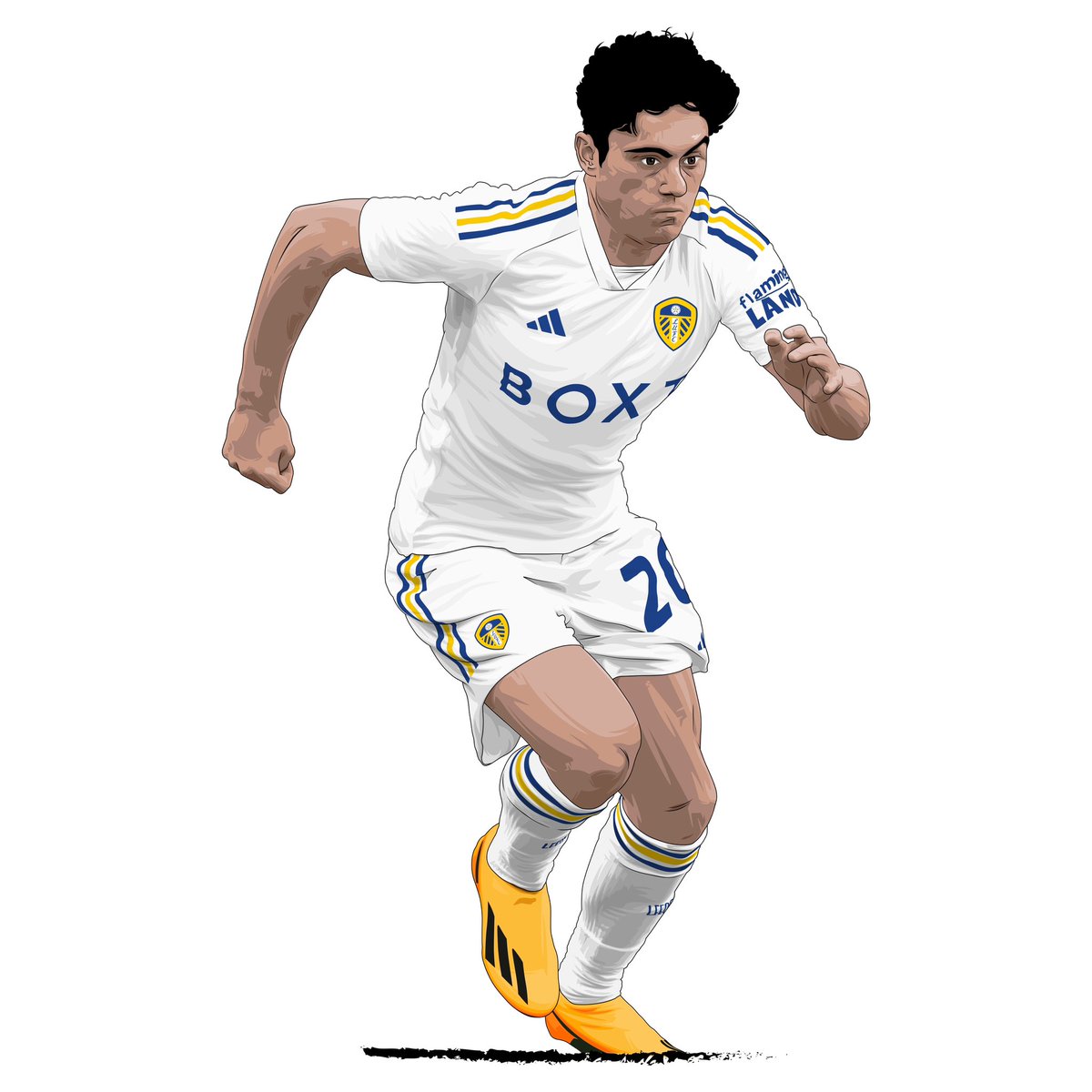 remoir86's tweet photo. Impressed with Daniel James’ performance last night + his attitude in recent weeks given the club have messed him around no end. Always gives 100% every game + provided the assist for Ayling’s equaliser last night. Unlucky not to get himself on the scoresheet too #lufc #mot #alaw https://t.co/u5E6d5Iblv