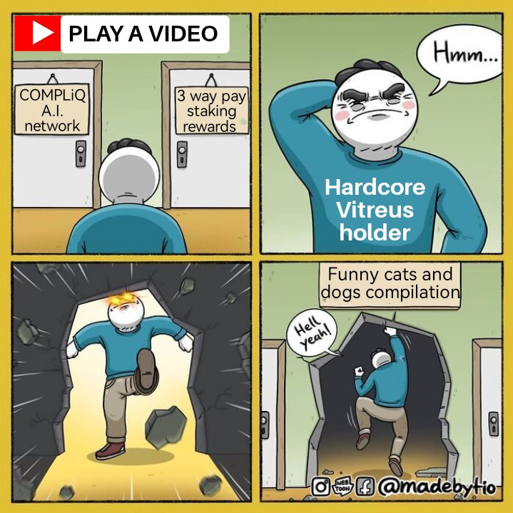 What shall I watch today? 😂

CompliQ: x.com/CollabChad/sta…

Staking rewards: youtu.be/7BDm4h-PvjM

#Vitreus