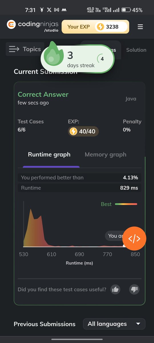 Pratiksahoo2002's tweet photo. COMPLETED DAY 7 -> PROBLEM 7 #NinjaSlayground #CodingNinjasStudio
@CodingNinjasOff
@DrinkSlayCoffee https://t.co/7yCU98skBl