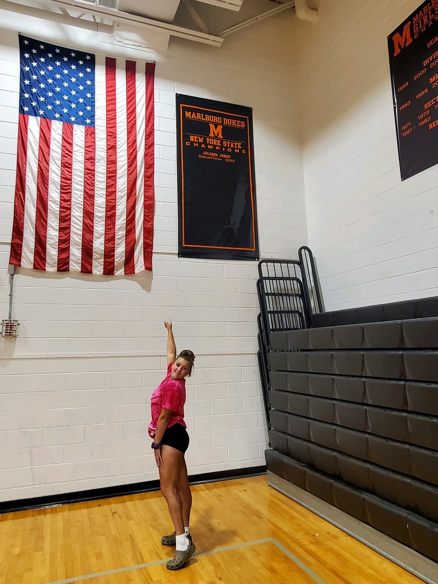 A new banner was installed in our gym!