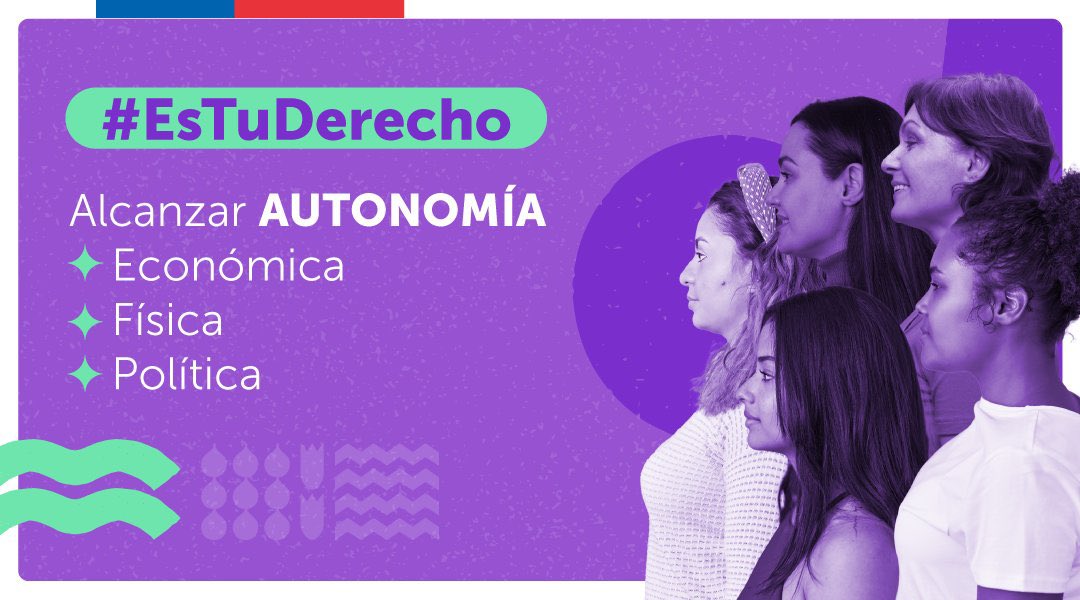 #EsTuDerecho Desde el #SernamEG seguimos trabajando para promover los derechos de todas las mujeres. Trabajamos a diario y en todo el país para que las mujeres alcance autonomía económica, física y política👉Revisa nuestros programas en 🔗sernameg.gob.cl