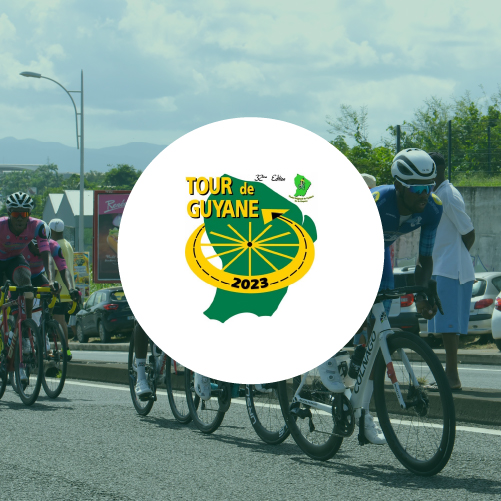 🚴🏽‍♀️ Du 19 au 27 août, soutenons les coureurs de la sélection de Guadeloupe lors de la 32ème édition du Tour Cycliste de la Guyane. Loïc LAVIOLETTE (TMC) Raphaël LAUTONE (TMC) Kévin LANARRE (GSC) Melving GENE (CSCA) Anaël MATHIAS (EDS) Adrien URCEL (USCG) #TourGuyane