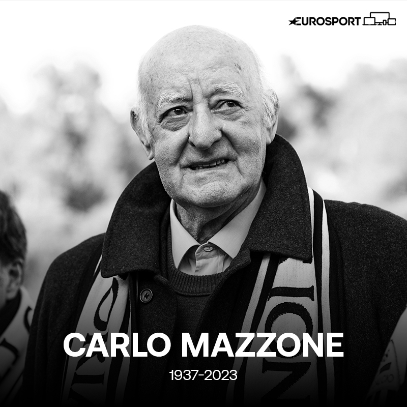 Eurosport_IT's tweet photo. Per il mondo del calcio oggi è un giorno molto triste: ci ha lasciati Carlo Mazzone, aveva 86 anni 💔 https://t.co/qWJQCt7U0Y