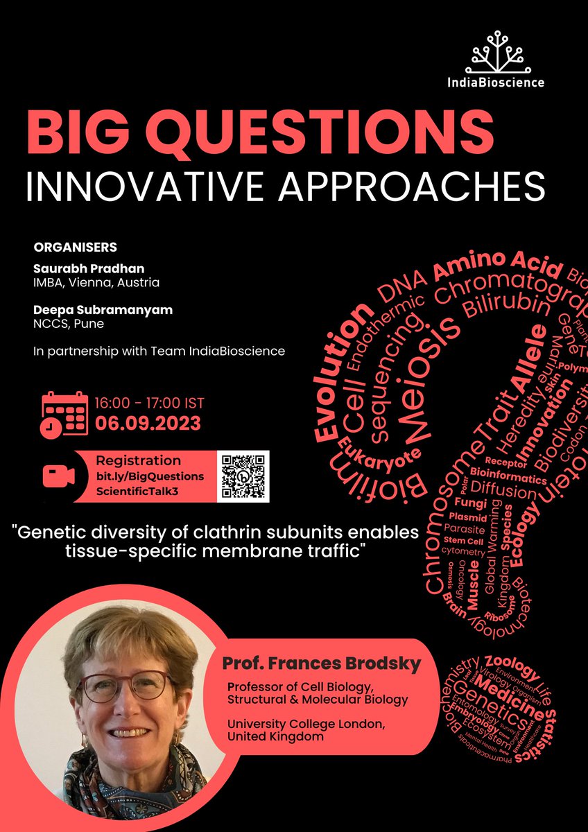 Saurabh J Pradhan, PhD. (@saurabhjpradhan) on Twitter photo Come join us for the third talk of this exciting series. I bet this time you would love to travel through "Cellular Traffic" with Frances Brodsky from <a href="/ucl/">UCL</a> <a href="/DeepaSubramany4/">Deepa Subramanyam</a> <a href="/IndiaBioscience/">IndiaBioscience.org</a> <a href="/IMBA_Vienna/">IMBA imbavienna.bsky.social</a> Come join us for the third talk of this exciting series. I bet this time you would love to travel through "Cellular Traffic" with Frances Brodsky from <a href="/ucl/">UCL</a> <a href="/DeepaSubramany4/">Deepa Subramanyam</a> <a href="/IndiaBioscience/">IndiaBioscience.org</a> <a href="/IMBA_Vienna/">IMBA imbavienna.bsky.social</a>