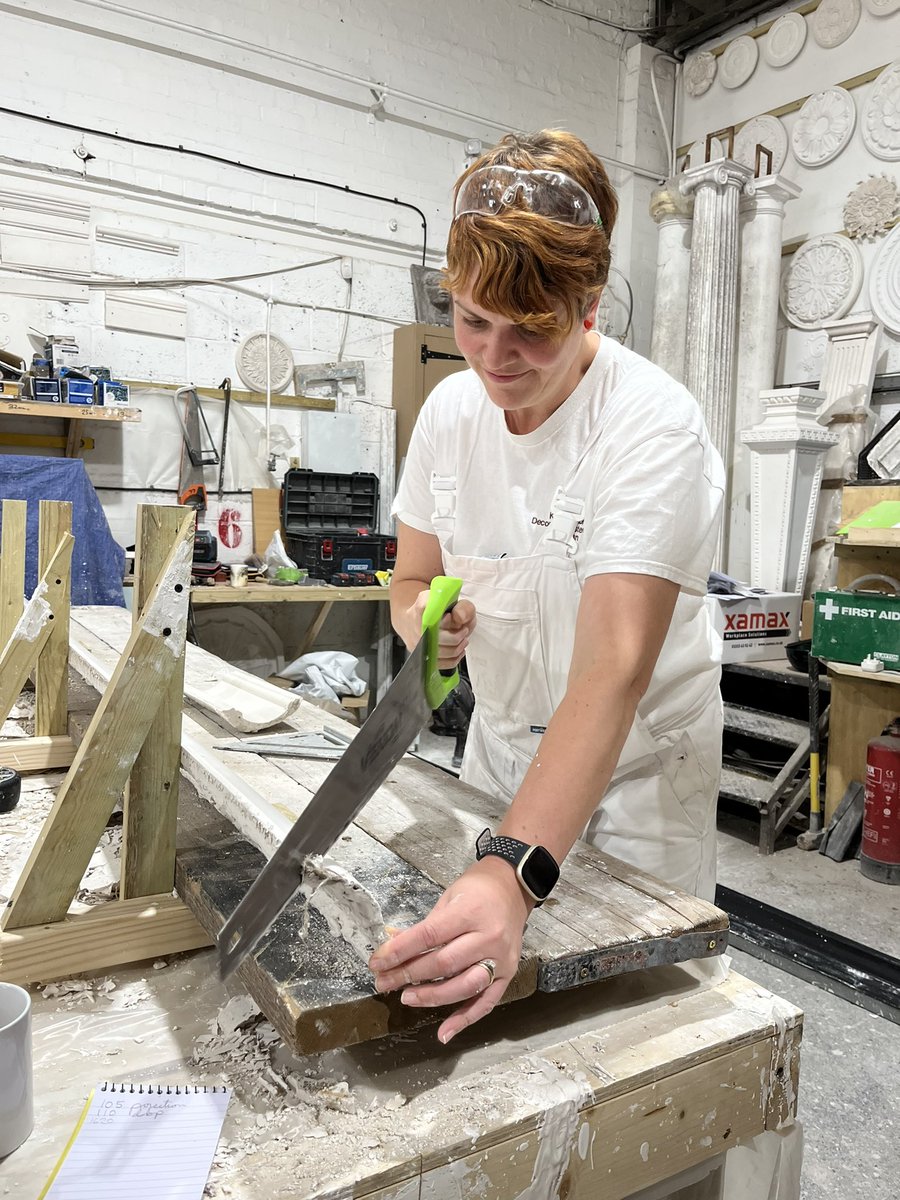 KLLangton's tweet image. There are still a few places on our ‘introduction to fibrous plasterwork’ courses on 19th of September &amp;amp; October if you’d like to join us. Not only is it ‘hands-on’, it’s a great insight to a wonderful craft #heritage #industrialplasters #training #handcrafted #architects #lime