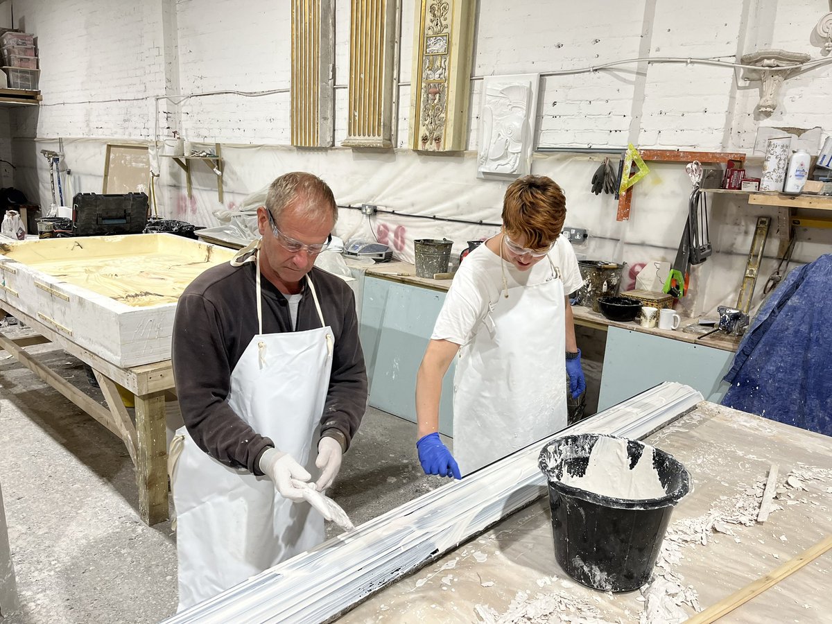 KLLangton's tweet image. There are still a few places on our ‘introduction to fibrous plasterwork’ courses on 19th of September &amp;amp; October if you’d like to join us. Not only is it ‘hands-on’, it’s a great insight to a wonderful craft #heritage #industrialplasters #training #handcrafted #architects #lime