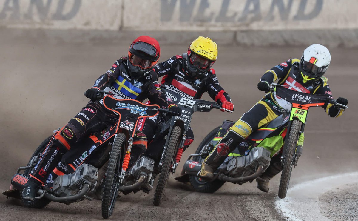 SpeedwayGP's tweet photo. Great start for Sweden’s Jacob Thorssell in his homeland - big win in heat 2️⃣ Is he on his way into #SGP2024 ❓ #FIMGPChallenge https://t.co/32YWLiCikt