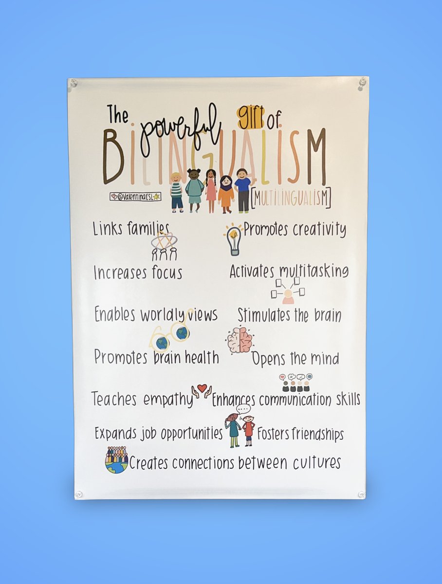 #Bilingualism/#Multilingualism is known to have many benefits beyond simply knowing more words. It changes the brain.  

Imagine shining a light on this powerful human capital for students, caregivers, &amp; colleagues to see every day in halls &amp; classrooms. 

The Powerful Gift of