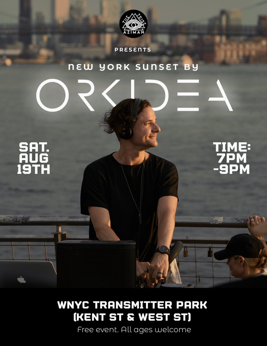 New York🫶🏻 Playing this Sat 7pm very special free sunset gig in Brooklyn. Last years sunset set was one of whole year’s most special gigs to me✨ The view, sunset, people and whole atmosphere were super special. Welcome! ❤️

#newyork #brooklyn #anjunafamily #trance #trancefamily