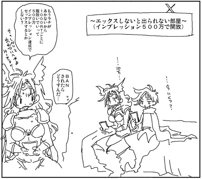 エックスしないと出られない部屋 