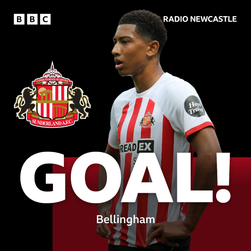 bbcnewcastle's tweet photo. 🔴⚪️ GOALLLL! Jobe, 52mins

It's his second! 

Sunderland 2-1 Rotherham United

#SAFC | #SUNROT