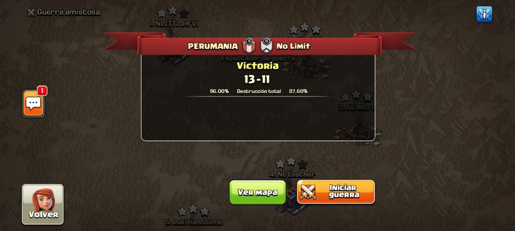 Una Gran Batalla Tuvimos en el torneo @CabezonesCup entre <a href="/Perumania2/">Perumania</a>  vs <a href="/NoLimit_coc/">NoLimit</a>  Muchas Felicidades Team Perumania Avanzamos a la Final del torneo 🙌

<a href="/NessitRed/">Red / Ivan Guerrero</a> ©Red 🇪🇨
<a href="/Jeffersson1995/">Jeffersson 🇵🇪</a> Mr. Jeff 🇵🇪
<a href="/Ordalis6/">Ordalis</a>  Odalí 🇩🇴
<a href="/Dan1elCN/">☣️JosephCN☣️</a> JosephCN 🇵🇪
<a href="/SlayerLiger/">Eder - ⚡SlayerLiger ⚡</a> [PM]•Mrジェァーソ🇵🇪