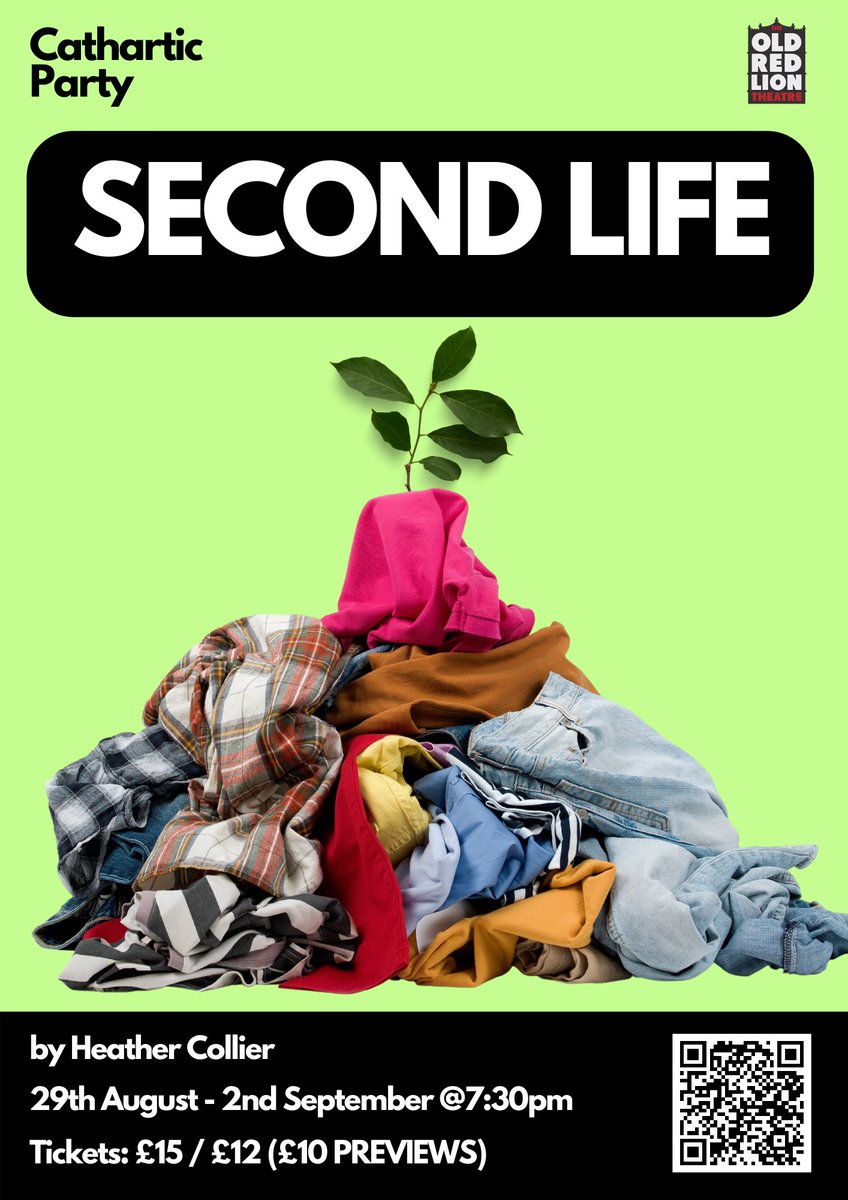 TICKETS ARE ON SALE 🌱 <a href="/orltheatre/">Old Red Lion Theatre</a> (link in bio!!)

Second Life, is an explosive ecofeminist thriller about vintage clothes, exploring grief, trauma &amp; the possibility of redemption, brought to you by a fusion of dance theatre, ensemble &amp; dark comedy.

#fringetheatre #camdenfringe