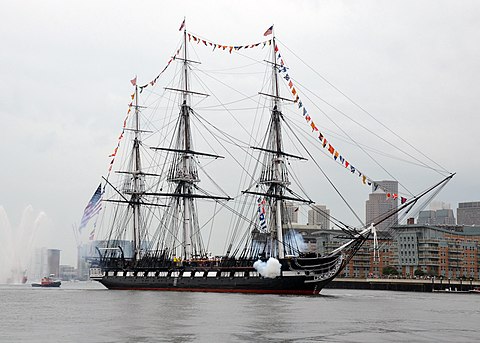 garlandgates's tweet image. Today in 1812, American frigate @USSConstitution defeated the British frigate HMS Guerriere off the coast of Nova Scotia, Canada, earning the nickname "Old Ironsides". #WarOf1812